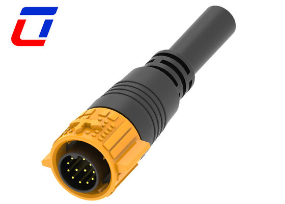 Mannelijke kabel 12 pin waterdicht aansluitdraad IP67 voor signaaloverdracht