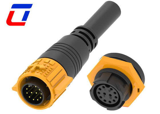 Mannelijke kabel 12 pin waterdicht aansluitdraad IP67 voor signaaloverdracht