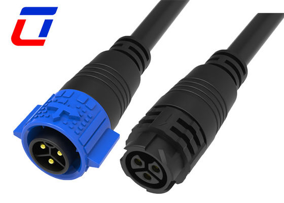 20A Nominale stroom drukvergrendelingssysteem M19 Waterproof Power Molded Cable Connector