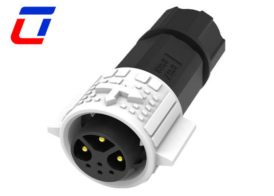 15A Power Signal 3+4 Pin Waterdicht Mannelijk 7 Pin Plug Vrouwelijk Panel Mount Connector