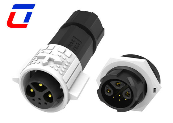 15A Power Signal 3+4 Pin Waterdicht Mannelijk 7 Pin Plug Vrouwelijk Panel Mount Connector