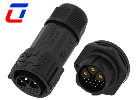 30A 3 pin 600V cirkelvormige snel loskoppelingsdraadverbinding waterdicht man tot vrouw