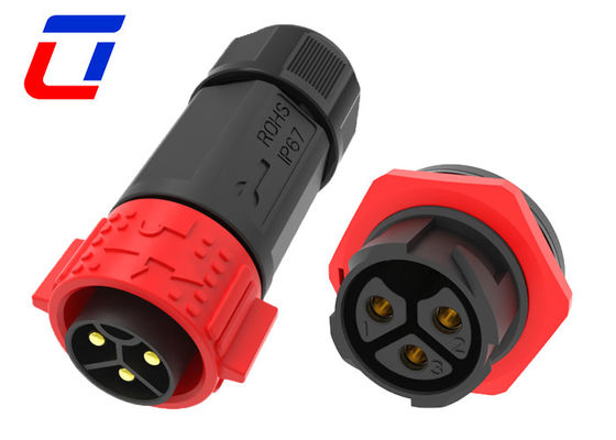 30A 3 pin 600V cirkelvormige snel loskoppelingsdraadverbinding waterdicht man tot vrouw