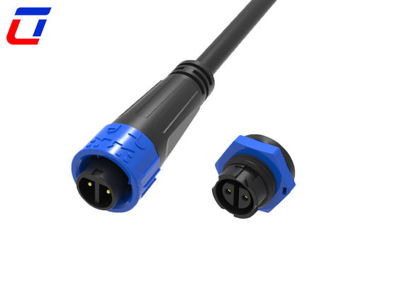 Waterdicht 2 pin cirkelvormig snel slotdraad aansluiting Man tot Vrouw 300V