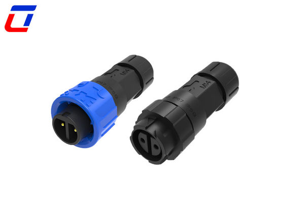 Waterdicht 2 pin cirkelvormig snel slotdraad aansluiting Man tot Vrouw 300V