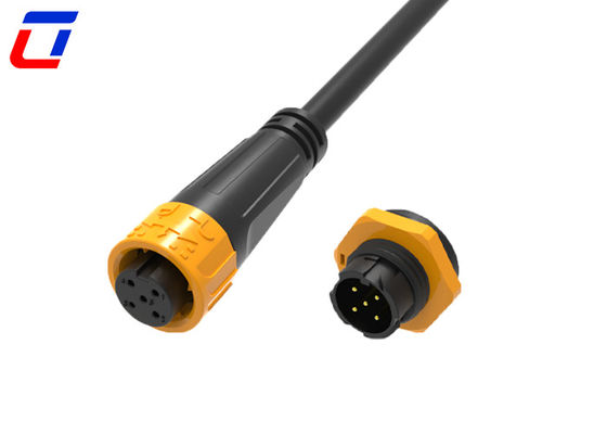 M16 5 Pin 300V Push Lock Waterdicht Circulair Connector IP67 Voor zware toepassingen