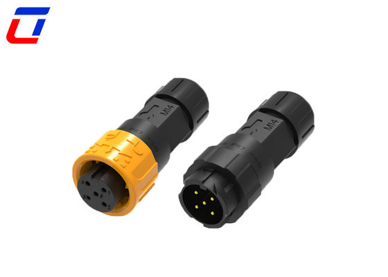 M16 5 Pin 300V Push Lock Waterdicht Circulair Connector IP67 Voor zware toepassingen