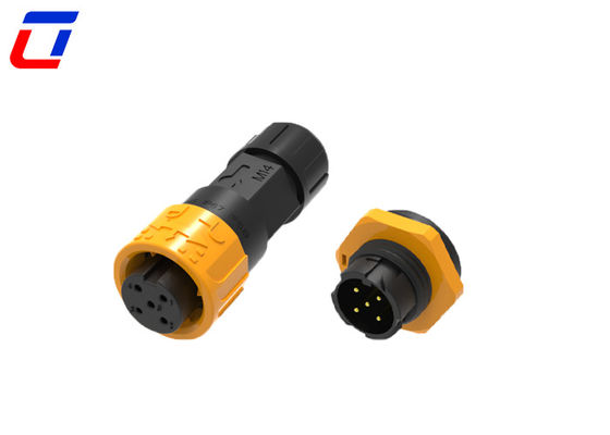 M16 5 Pin 300V Push Lock Waterdicht Circulair Connector IP67 Voor zware toepassingen
