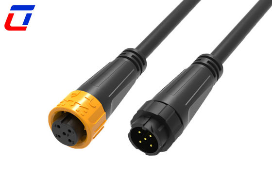 M16 5 Pin 300V Push Lock Waterdicht Circulair Connector IP67 Voor zware toepassingen
