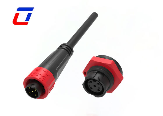 M16 5 Pin 300V Push Lock Waterdicht Circulair Connector IP67 Voor zware toepassingen