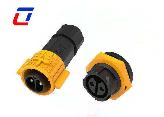 M19 2Pin 20A Push Lock Power Waterdicht High Current Power Connector