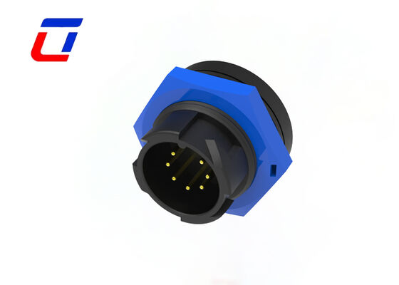 7 pin mannelijke vrouwelijke aansluiting M19 Draad naar bord Buitenverbindingen