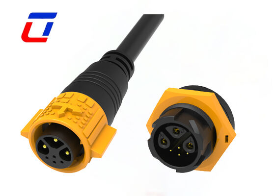 Outdoor waterdichte connector M19 3+4 pins IP67 waterdichte connector draad naar print