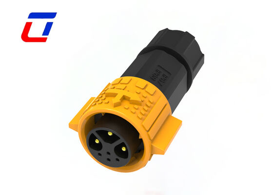 Outdoor waterdichte connector M19 3+4 pins IP67 waterdichte connector draad naar print