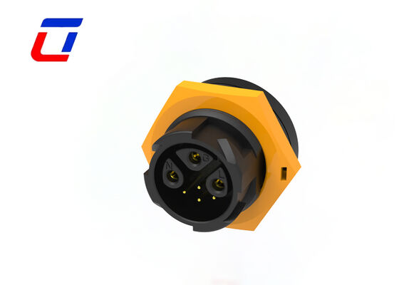 Outdoor waterdichte connector M19 3+4 pins IP67 waterdichte connector draad naar print