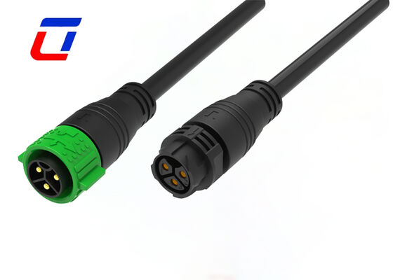 Industriële Ronde Connector M25 3-pins 50A IP67 Waterdichte Connector