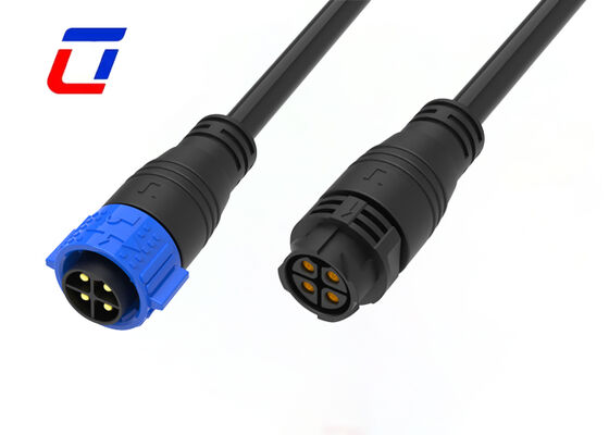 Waterdichte elektrische 500V M25 4 pin waterdichte Push Lock connectoren