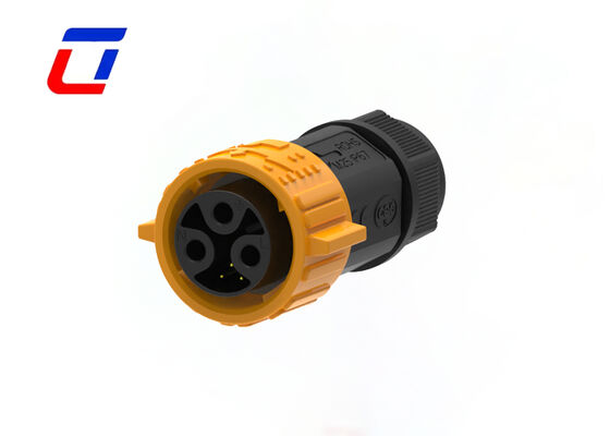 Waterdichte aansluiting M25 3+3 Pin IP67 15A Man Vrouwelijke Quick Lock Plug