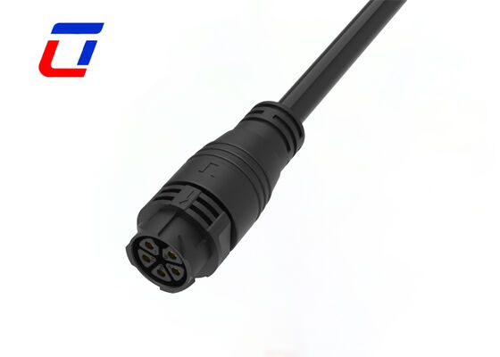 5 pin industrieel waterdicht vermogen 300V M25 kabel push lock man tot vrouw connector
