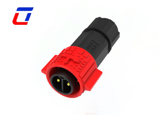 Voedingsconnector Waterdicht M19 2-pins IP67 Uitstekende afdichtingsprestaties Draad-naar-draadverbinding