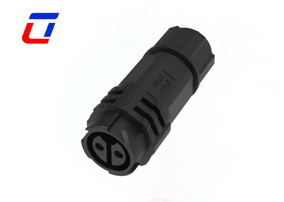 Voedingsconnector Waterdicht M19 2-pins IP67 Uitstekende afdichtingsprestaties Draad-naar-draadverbinding