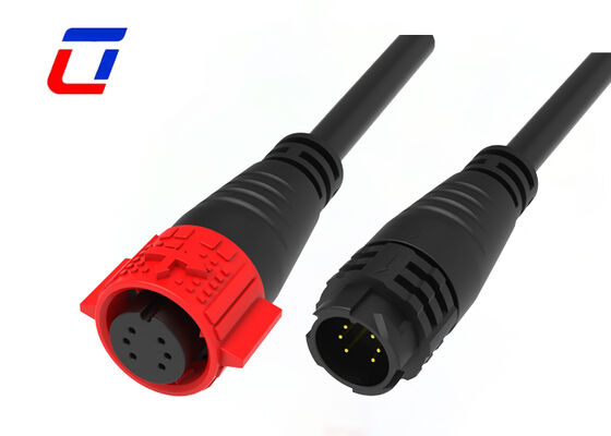 M19 6-pins IP67 mannelijke vrouwelijke connector stofdichte waterdichte connector voor signaal
