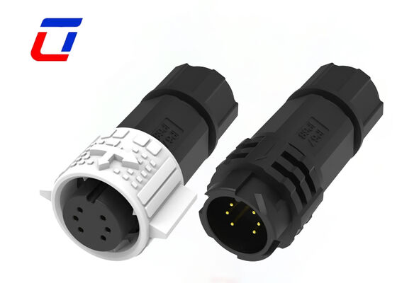 M19 6-pins IP67 mannelijke vrouwelijke connector stofdichte waterdichte connector voor signaal