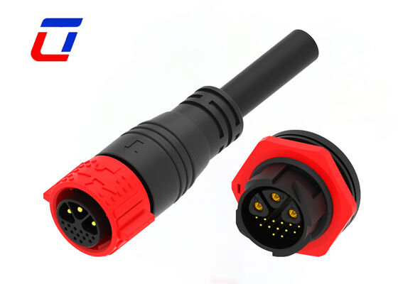 PA66 M25 3+13 Pin Plug And Socket Cable Connector Snel loslaten Waterdicht Connector