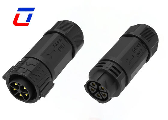 50A M25 5-pins mannelijke en vrouwelijke connector IP67 snelsluiting zonneconnectoren voor stroom