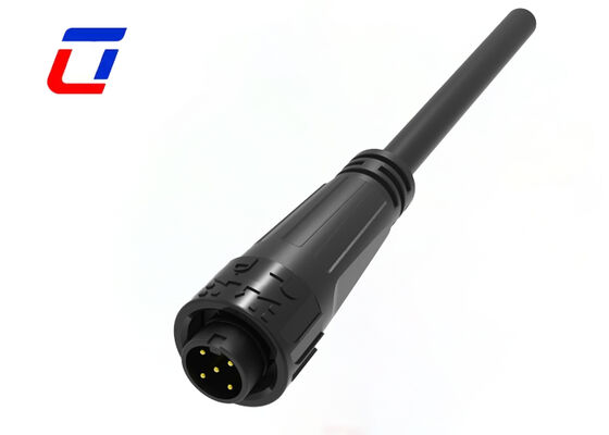 M16 5-pins IP67 draadconnector 8A mannelijke vrouwelijke gegoten kabelconnector voor elektrische apparatuur