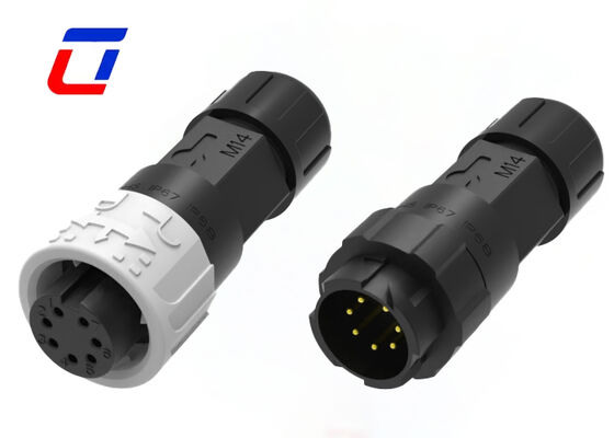 60V laagspanningsdraadconnectoren M16 7Pin waterdichte cirkelvormige nylonconnector