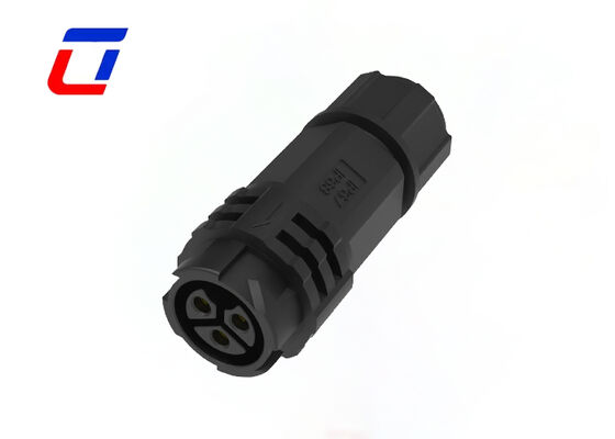 waterdichte connectoren voor landschapsverlichting M19 3-pins snelsluiting IP67 connector