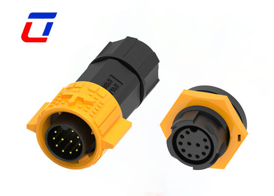 M19 11Pin IP67 Panel Mount Connector Push Pull Industrial Plug Socket voor gegevens