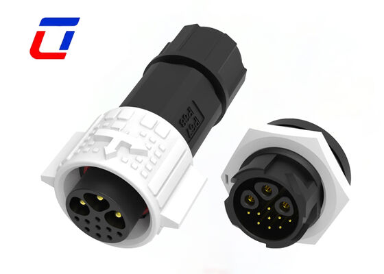 3+9-pins M19 waterdichte paneelconnector, goede kwaliteit multi-pin connectoren
