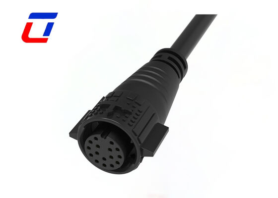 PA66 16 Pin Ronde Connector M19 Man en Vrouw Push Lock Draad tot Draad Connectors