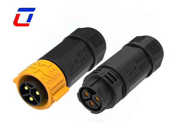 M25 3-pins waterdichte stroomkabelconnector IP67 50A DC-stroomconnector types