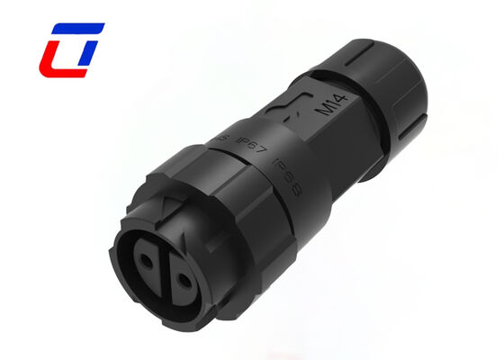 M16 2 pin waterdichte cirkelvormige aansluitingen Messing goudgeplatte buitenaangedreven aansluiting