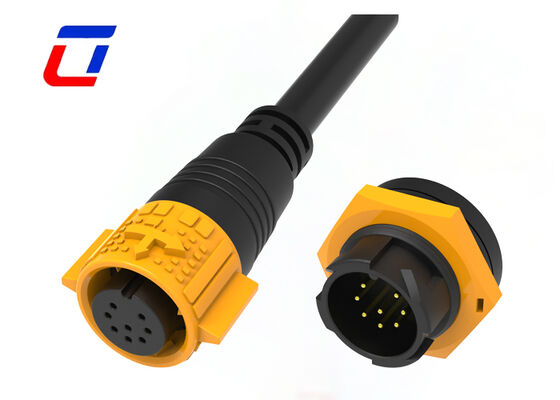 8-pins 300V mannelijke vrouwelijke kabelconnector M19 draad-naar-printplaat signaalconnector snelsluiting