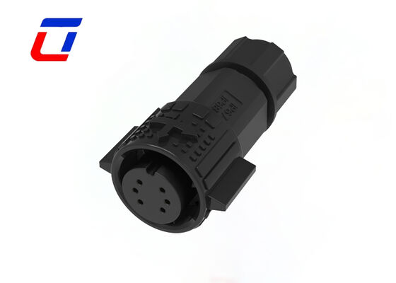 300V M19 Mannelijke Vrouwelijke Connector 6 Pin Nylon Buitenwaterdicht Kabel Connector