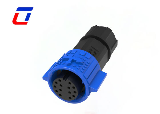 Push Locking Waterdicht Data Connector M19 14 Pin Nylon Led Draad tot Draad Connector