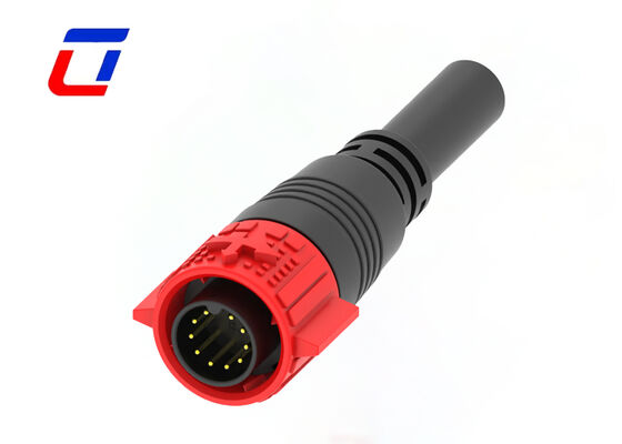 PA66 M19 Push Pull Kabelconnectoren 10 Pins IP67 Plug And Socket Connector