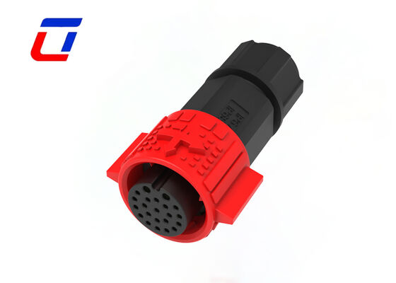Ronde waterdichte connector M19 multi-pin 2+20 pin IP67 vergulde draadconnectoren