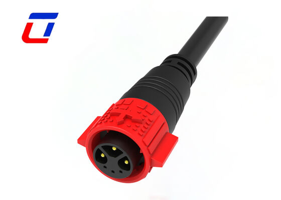 15A+5A PA66 Draad-naar-draad Connector 3+3 Pin M19 IP67 Draad Snelkoppeling