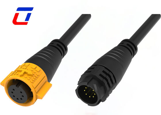 7 Pin M19 Led Draad tot Draad Connector Plastic PA66 Data Connector Waterdicht