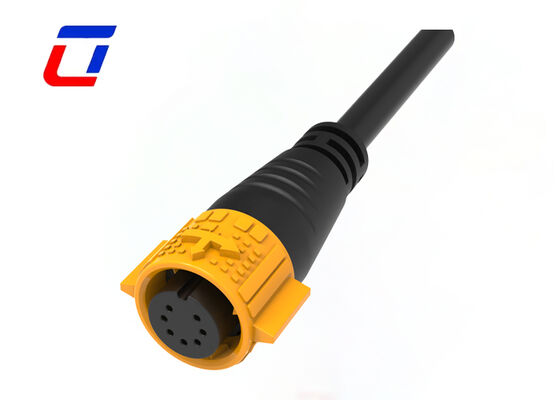 7 Pin M19 Led Draad tot Draad Connector Plastic PA66 Data Connector Waterdicht