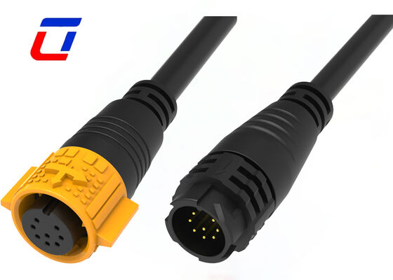 M19 Led Quick Connector 8 Pin ODM Kleine waterdichte draadconnectoren