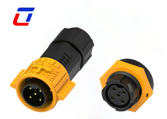 5-pins elektrische mannelijke en vrouwelijke connectoren M19, hoge stroom draad-naar-printplaat connector