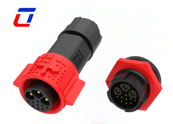 3+9 Pin M19 Industrial Plug Socket Plastic PA66 Waterdicht Power And Data Connector