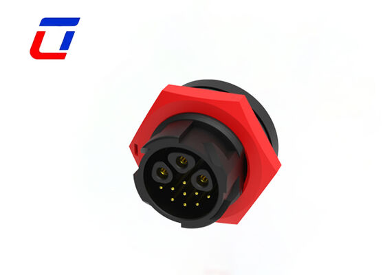 3+9 Pin M19 Industrial Plug Socket Plastic PA66 Waterdicht Power And Data Connector