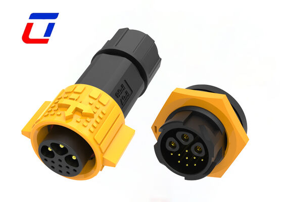 3+9 Pin M19 Industrial Plug Socket Plastic PA66 Waterdicht Power And Data Connector